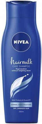 NIVEA HAIRMILK REGENERATION NORMAAL HAAR SHAMPOO FLACON 25.., Verzenden, Nieuw