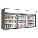 GGM Gastro | Supermarkt wandvrieskast - 2100mm - 346L - met, Verzenden, Nieuw in verpakking, Koelen en Vriezen