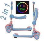 Sajan 2 in 1 Loopfiets / Step -  Roze-Blauw Autoped -, Kinderen en Baby's, Speelgoed | Buiten | Voertuigen en Loopfietsen, Verzenden