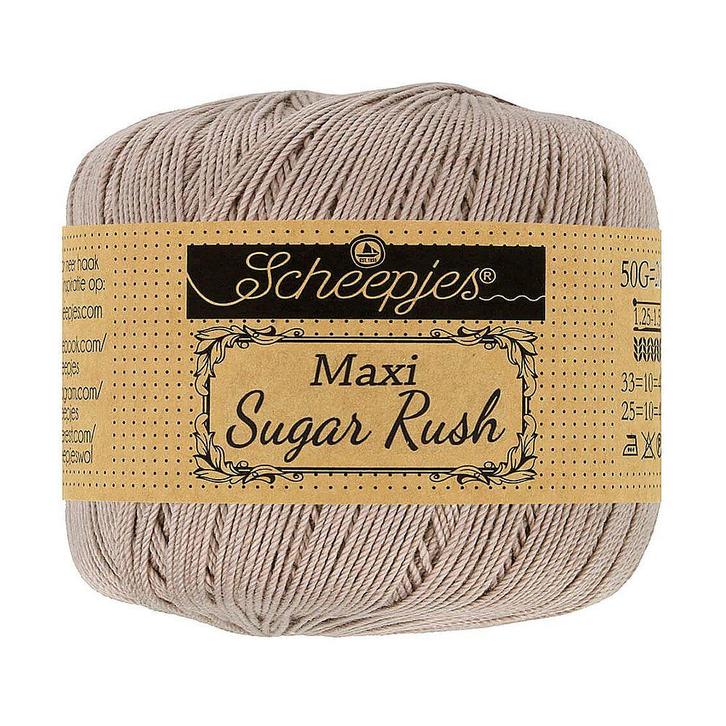 Scheepjes Maxi Sugar Rush - 406 soft beige - Katoen Garen, Hobby en Vrije tijd, Breien en Haken, Ophalen of Verzenden