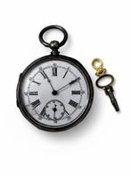 Antique Key-Wind Pocket Watch – Cylindre Rubis - 15499 -, Sieraden, Tassen en Uiterlijk, Horloges | Heren, Nieuw