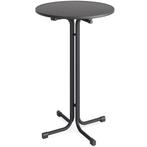 Inklapbare Statafel | BERLIN | Hout/Staal | Antraciet |, Verzenden, Nieuw in verpakking