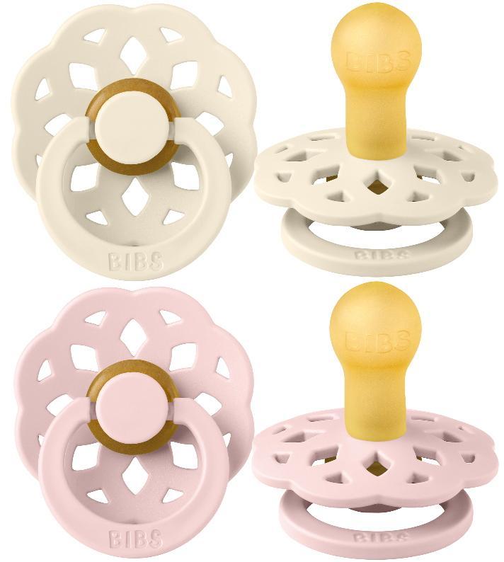 Bibs Boheme Ivory/Blossom 0-6 mnd 2 Stuks Fopspeen, Kinderen en Baby's, Babyvoeding en Toebehoren, Nieuw, Verzenden