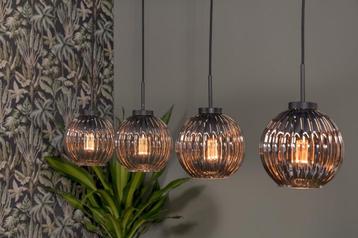 Lions Design Nova Hanglamp Smoke Glas 4 lichts beschikbaar voor biedingen