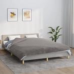 vidaXL Verzwaringsdeken met hoes 200x225 cm 9 kg stof grijs, Verzenden, Nieuw, Grijs