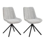 Set van 2 Eetkamerstoelen – Naturel/Créme – Vergaderstoelen, Huis en Inrichting, Ophalen of Verzenden, Nieuw