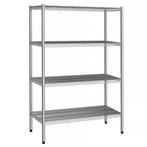 GGM Gastro | RVS rek - 1,3 x 0,5 m - 4 | ERE1246, Verzenden