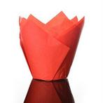 Culpitt baking cups tulp rood 85 mm (50 stuks), Verzenden, Nieuw