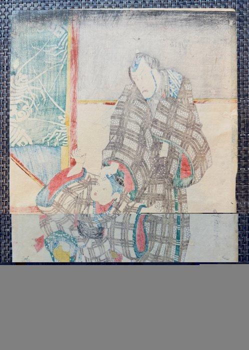 Kabuki-acteurs Ichikawa Ebiz V als Banzuin Chbei en, Antiek en Kunst, Antiek | Overige Antiek