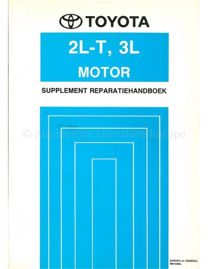 1990 TOYOTA LANDCRUISER | HILUX (2L-T | 3L) MOTOR, Auto diversen, Handleidingen en Instructieboekjes