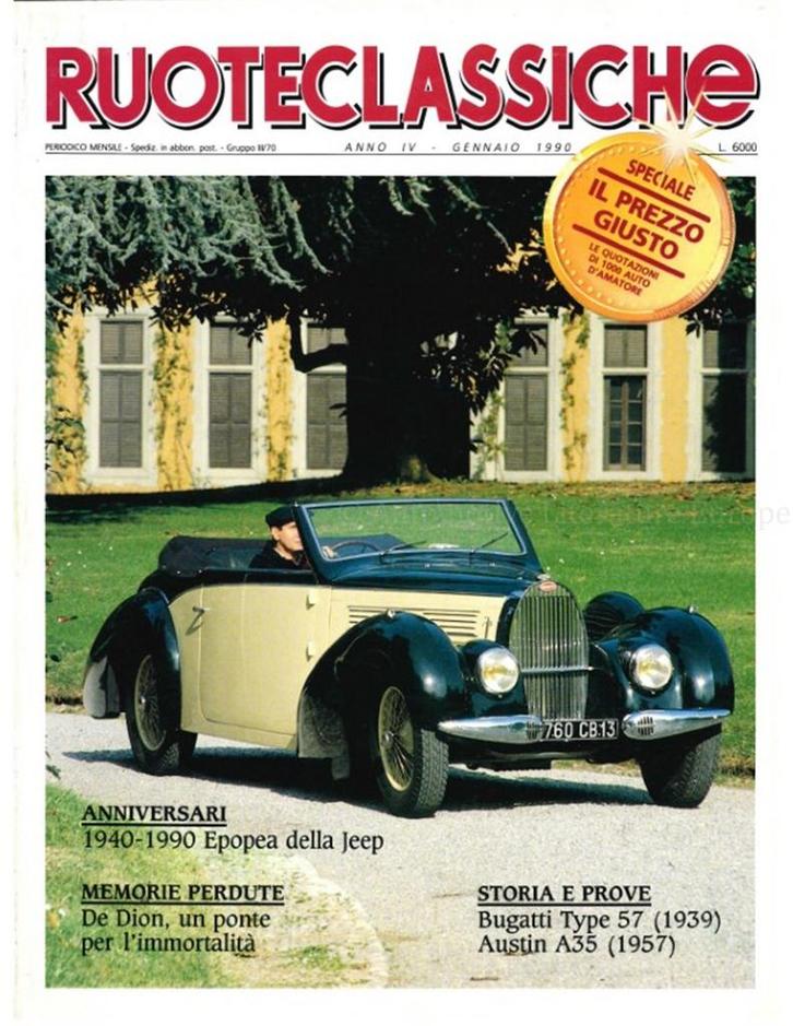 1990 RUOTECLASSICHE MAGAZINE 25 ITALIAANS, Boeken, Auto's | Folders en Tijdschriften