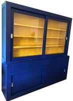 Buffetkast blauw – geel Design 220cm, Huis en Inrichting, Kasten | Buffetkasten, Ophalen of Verzenden, Nieuw