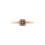 Vintage solitair ring met diamant 9 krt, Sieraden, Tassen en Uiterlijk, Ringen, Ophalen of Verzenden, Nieuw