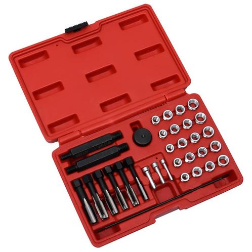 vidaXL 33-delige Gloeibougie schroefdraadreparatieset M8 M10, Doe-het-zelf en Verbouw, Gereedschap | Handgereedschap, Nieuw, Verzenden