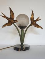 Lamp - zwaluwen vogels gierzwaluwen lamp bol bal art deco, Antiek en Kunst, Kunst | Designobjecten