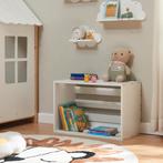 [en.casa] Bijzettafel Rønde 43x64x33 cm wit, Huis en Inrichting, Tafels | Bijzettafels, Verzenden, Nieuw