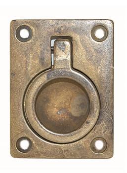 Luikring brons antiek, Doe-het-zelf en Verbouw, Hang- en Sluitwerk, Nieuw, Ophalen of Verzenden