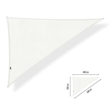 Schaduwdoek 3x4x5 driehoek 90 graden Artic White beschikbaar voor biedingen