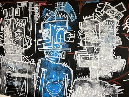 Manitos Filip Makowiak (1984) - White-blue boys.(XXXL), Antiek en Kunst, Kunst | Schilderijen | Modern