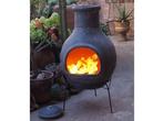 Sol-y-Yo chimenea Mexicaanse tuinhaard Jumbo (grijs, 115 cm), Tuin en Terras, Verzenden, Nieuw