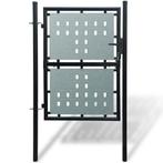 vidaXL Poort enkel 100x225 cm zwart, Verzenden, Nieuw