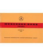 1958 MERCEDES BENZ 220 S ONDERDELENHANDBOEK, Auto diversen, Handleidingen en Instructieboekjes