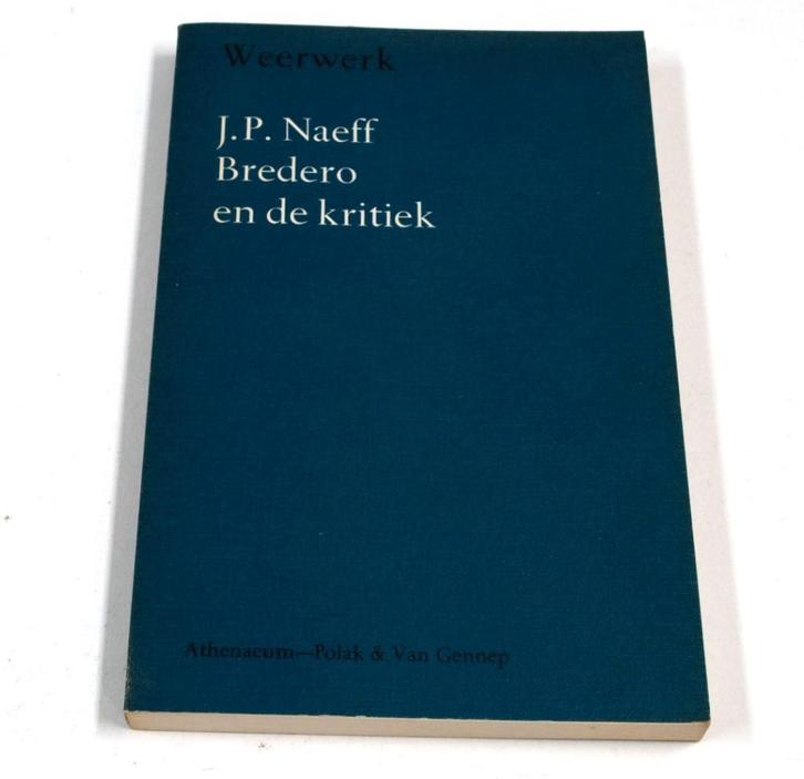 Boek J.P. Naeff - Bredero en de Kritiek CB232, Boeken, Gedichten en Poëzie, Gelezen, Verzenden