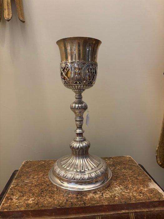 Kelk - .800 zilver - Portugese zilveren kelk, Antiek en Kunst, Antiek | Goud en Zilver