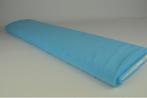 Aqua blauw chiffon stof  - 15 of 50 meter rol, Hobby en Vrije tijd, Stoffen en Lappen, Blauw, 120 cm of meer, Ophalen of Verzenden