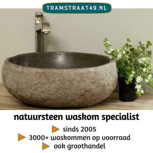 €89,90 kleine waskommen! Natuursteen / riviersteen wasbak, Huis en Inrichting, Badkamer | Badkamermeubels, Minder dan 25 cm, Nieuw