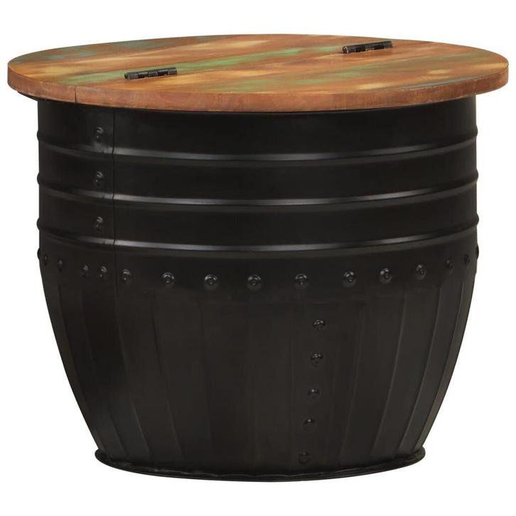 Unieke Salontafel gerecycled hout | Retourdeal | Snel!, Huis en Inrichting, Tafels | Salontafels, Rond, Nieuw, Minder dan 50 cm