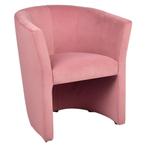 Stoel | PRAG | Fluweel/Hout | Pink | Indoor |, Verzenden, Nieuw in verpakking