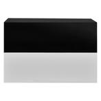 Wandplank met lade set van 2 zwevend wit en zwart glanzend, Huis en Inrichting, Woonaccessoires | Wandplanken en Boekenplanken