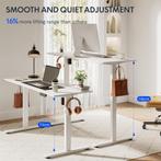 Zit sta bureau - Elektrisch - Verstelbaar - Bureauframe - Wi, Verzenden, Zo goed als nieuw