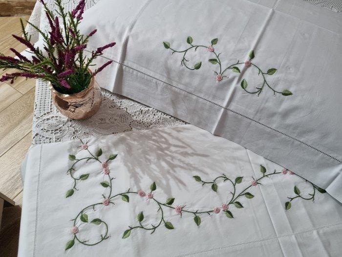 Laken - 285 cm - 265 cm, Antiek en Kunst, Antiek | Kleden en Textiel