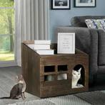 Massief Houten Kattenhuis met Kussen – Kattenbed en Grot, Verzenden, Nieuw