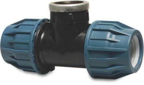 Pe draad T-stuk 90°, 2x klem / 1x binnendraad-40 mm x ¾, Doe-het-zelf en Verbouw, Overige Doe-het-zelf en Verbouw, Verzenden