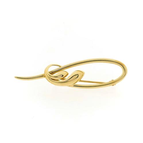 Vintage gouden broche (geelgoud, 585, 14 karaat) (geelgoud), Sieraden, Tassen en Uiterlijk, Broches, Overige kleuren, Gebruikt