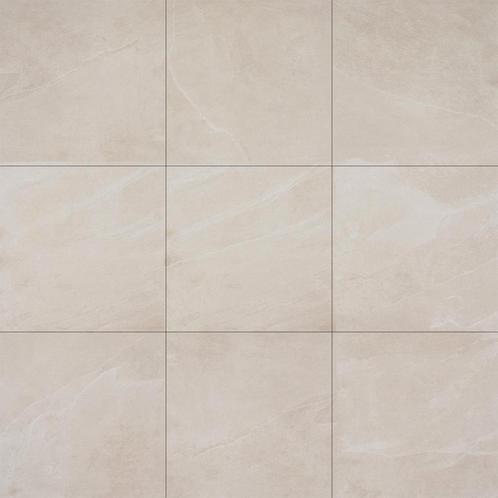Vloertegel / wandtegel slate g ivoor 60x60 59,5x59,5, Doe-het-zelf en Verbouw, Tegels, Vloertegels, Nieuw, 10 m² of meer, Keramiek