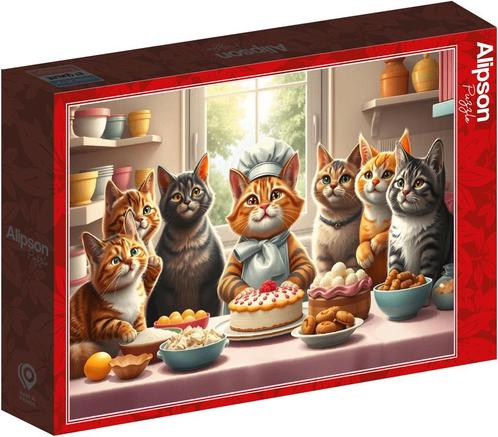 Pastry Cats in Action Puzzel (1000 stukjes) | Alipson Puzzle, Hobby en Vrije tijd, Denksport en Puzzels, Nieuw, Verzenden
