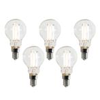Set van 5 Smart E14 LED lampen P45 helder 4.2W 470 lm, Nieuw