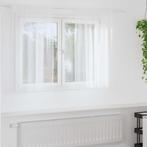 vidaXL Voile Gordijn met gordijnen 2 pcs Wit 140 x 140 cm, Verzenden, Nieuw, Wit