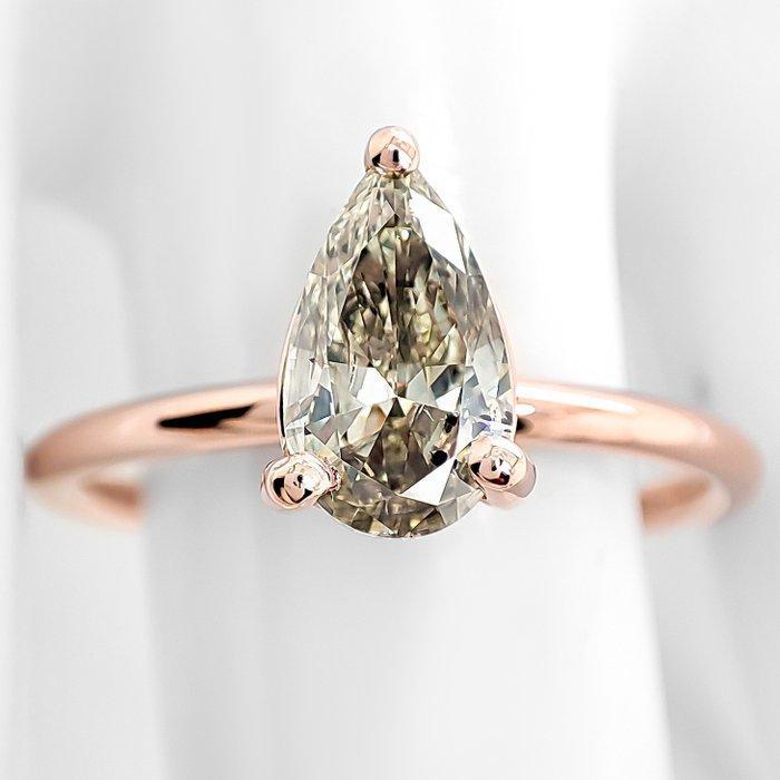 Zonder Minimumprijs - Ring - 14 karaat Roségoud - 1.02ct., Sieraden, Tassen en Uiterlijk, Ringen