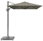 Voyager T1 zweefparasol 300x200 cm taupe met 75 KG voet en, Tuin en Terras, Ophalen of Verzenden, Nieuw