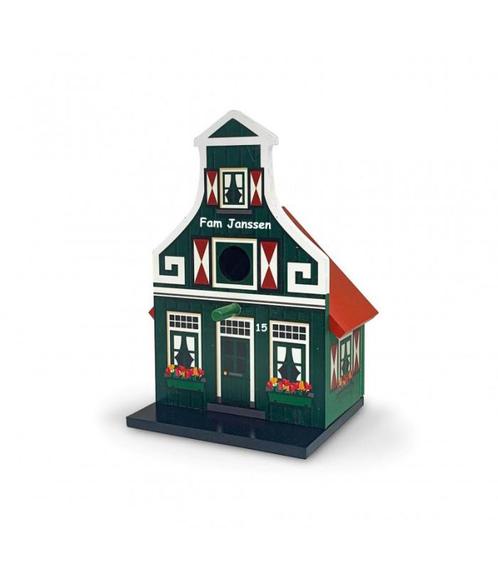 Vogelhuisje Klokgevel Zaans + tekst,  incl. Kadoverpakking, Kleding | Heren, Schoenen, Nieuw, Ophalen of Verzenden