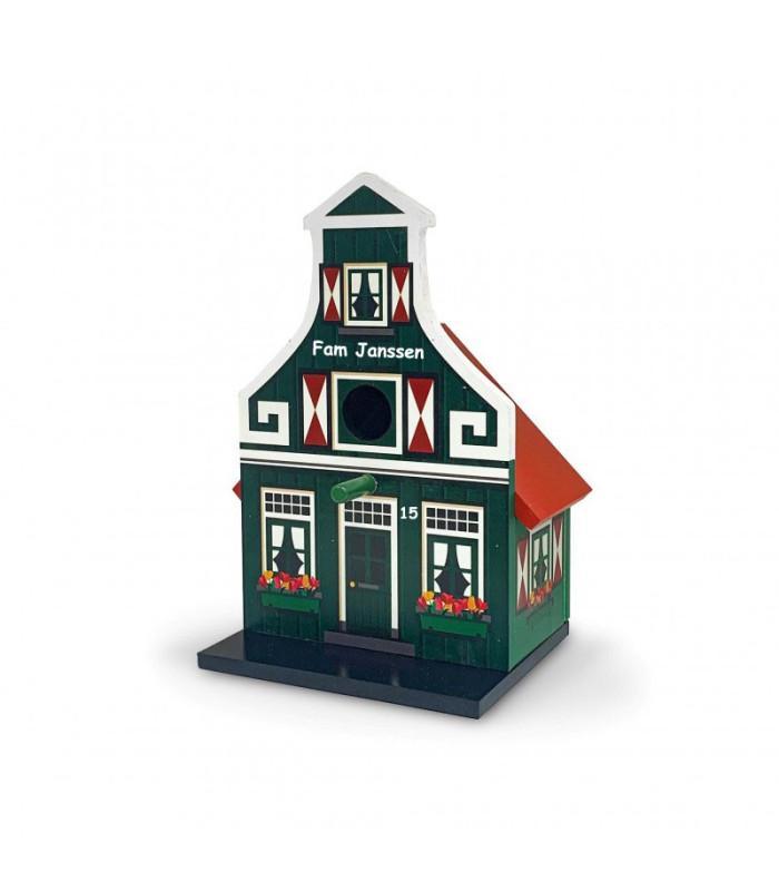 Vogelhuisje Klokgevel Zaans + tekst,  incl. Kadoverpakking, Kleding | Heren, Schoenen, Nieuw, Ophalen of Verzenden