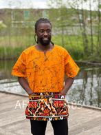 Okergeel Dashiki Shirt / Dashiki Jurk - Afrikaans shirt - Un, Ophalen of Verzenden, Nieuw