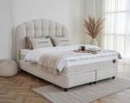 Opbergboxspring Gradia Grijs/Beige - 140x200 cm, Verzenden, Beige, Nieuw, Modern