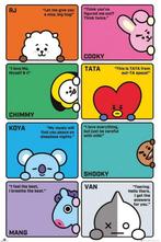 Poster BT21 Compilation 61x91,5cm, Verzenden, Nieuw, A1 t/m A3