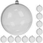 Ruhhy Transparante Kerstballen 10 cm - Set van 10 - Perfe..., Diversen, Kerst, Ophalen of Verzenden, Nieuw